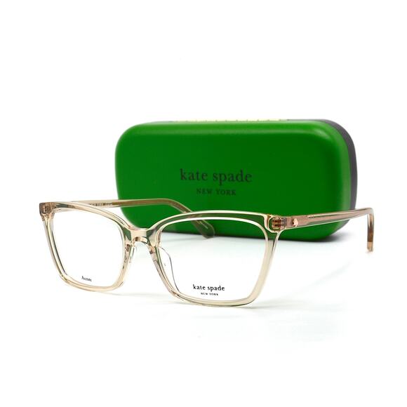 NEW KATE SPADE WANDA 10A TRANSPARENT PEACH AUTHENTIC EYEGLASSES FRAME - Picture 1 of 11